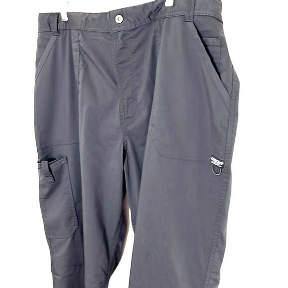 Cherokee Workwear Revolution Men's 7-Pocket STRETCH Cargo Scrub Pants Gray XL - Picture 2 of 11